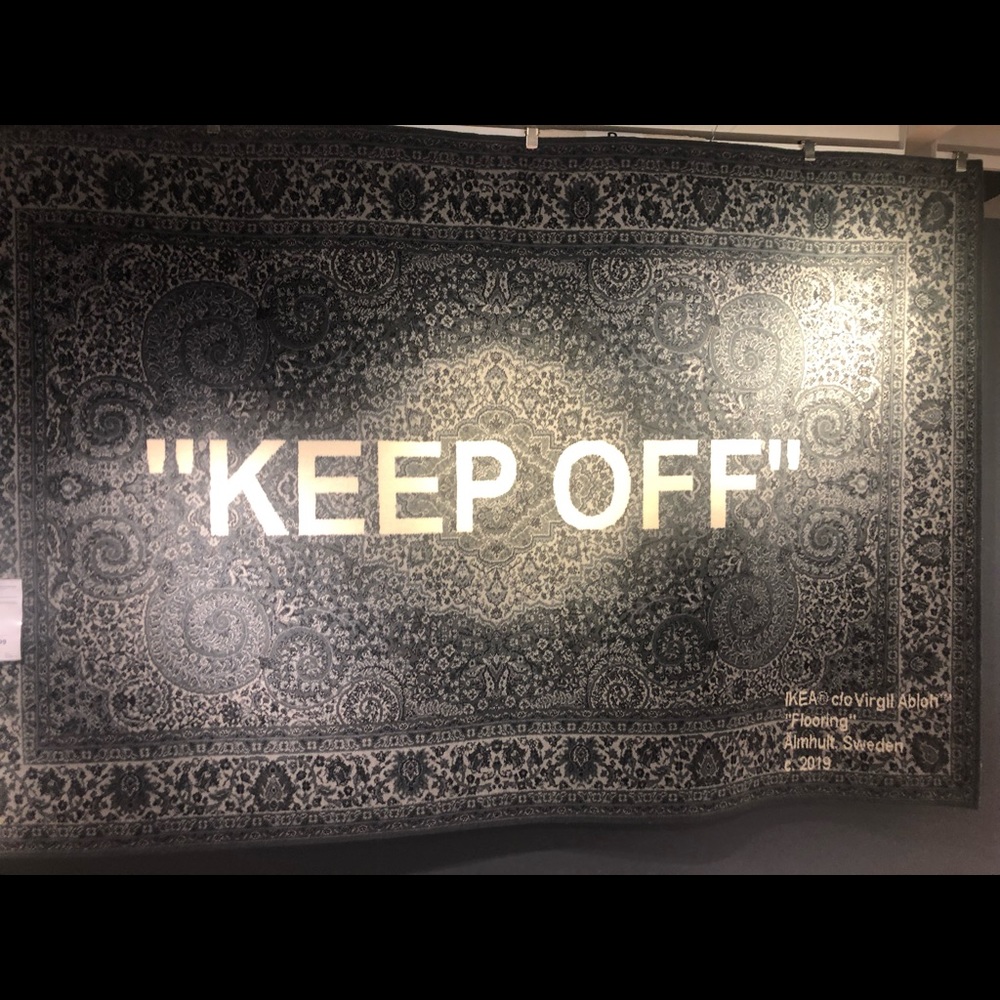 OFF-WHITE X IKEA “KEEP OFF” AREA RUG 133 x 195 CM